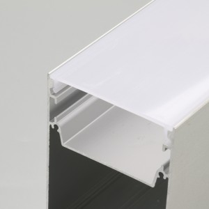 Perfil lineal de aluminio extruido en tira de LED.