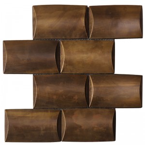 Azulejos de mosaico cobrizos vintage para la decoración del lobby HSW18126