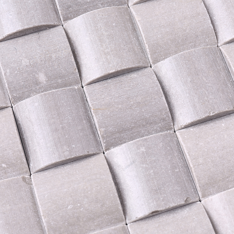 Teja de mosaico de piedra cultivada natural de la pared de la decoración del color de plata de Foshan del chino