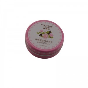 Bálsamo labial redondo pequeño de dos piezas, caja de lata de envases cosméticos