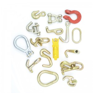 G70 forjado Mini J gancho con conexión soldada placa amarilla