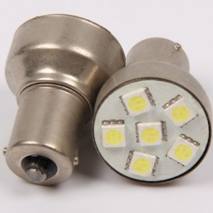 Luces de giro del vehículo 6smd 5050 luz de señalización de giro s25 1156 p21w