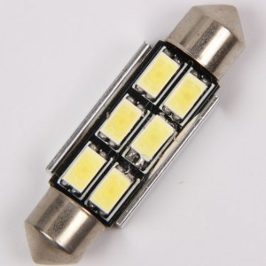 Canbus error free 5630 6smd 36mm 39mm 42mm c5w led festoon bombillas