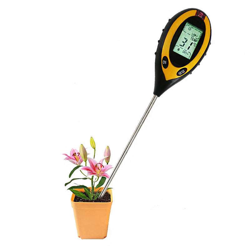 Calidad confiable Decoración para el hogar Temperatura de la planta y termómetro de valor de pH