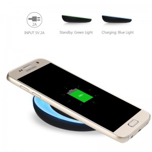 KPS-9503HC OEM innovador tazón 10W cargador inalámbrico de teléfono qi rápido con led