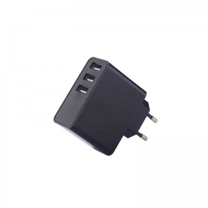 Cargador de pared de puerto Tri-USB KPS-8704LC