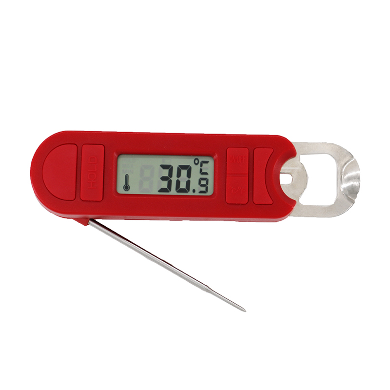 2019 Utensilios de cocina Red Digital Food Meat Thermometer Cooking BBQ Grill