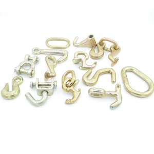 Gancho de dedo forjado amarillo plateado