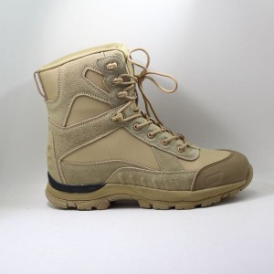 Botas de combate Army Desert para hombre con cordones en la parte superior de cuero