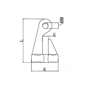 Aleación forjada Eye Bend Hook ZP