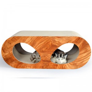 Salón de Scratcher para gatos corrugados, fuente ecológica para mascotas YJ Display