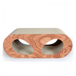 Salón de Scratcher para gatos corrugados, fuente ecológica para mascotas YJ Display