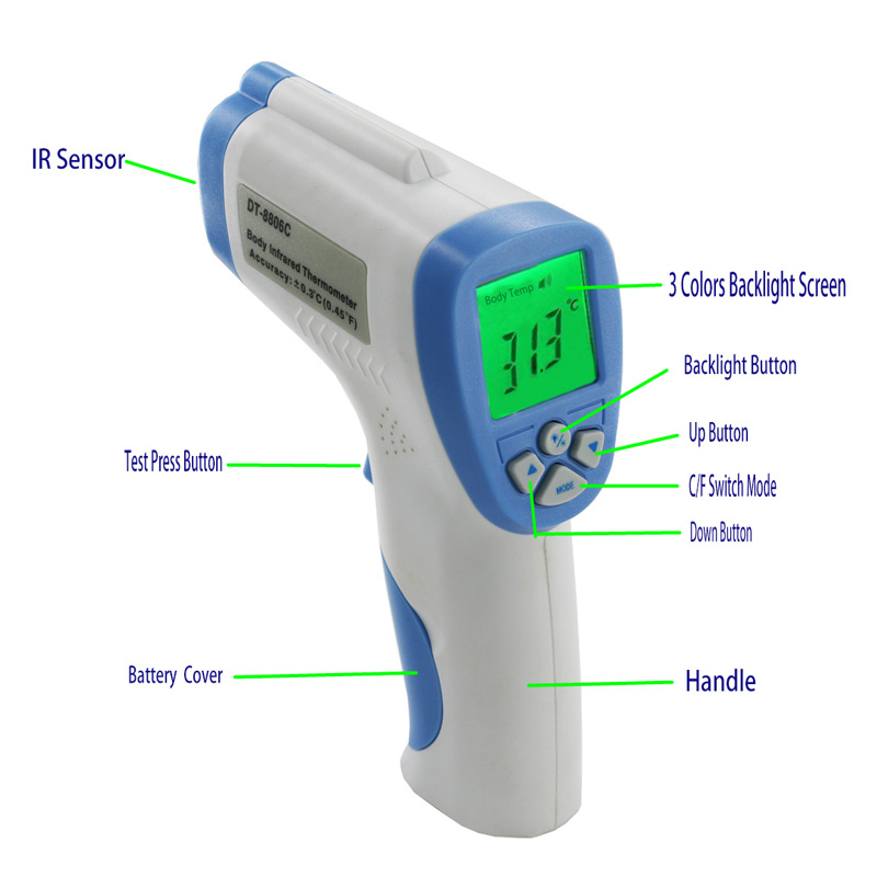 + -0.3C / 0.54F Precisión y termómetro clínico de rango de temperatura de 32 a 43 grados centígrados para niños y adultos Old Men Etc