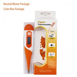 Termómetro electrónico médico Temperatura oral 30 segundos Lectura Termómetro fácil y preciso con indicador de fiebre