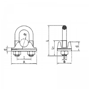 Clip de cuerda de alambre forjado tipo Italia