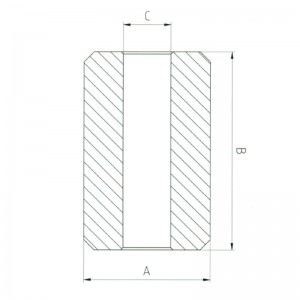 Botones de parada de acero S-409 manga de estampación