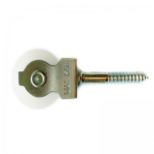 Polea de nylon fija para ojos, aleación de zinc, fundición a presión