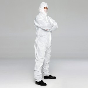 Polipropileno desechable con capucha Overoles desechables PP transpirables