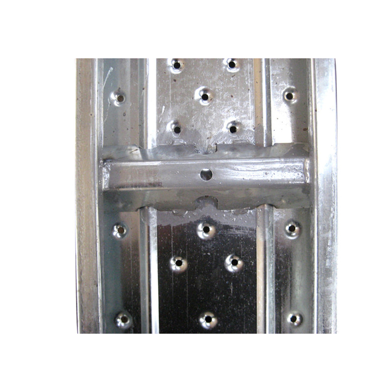 Tablero de acero de andamio galvanizado de ancho 210 con orificio de 6 mm