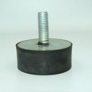 Amortiguador de caucho tipo macho personalizado con tornillo para máquinas