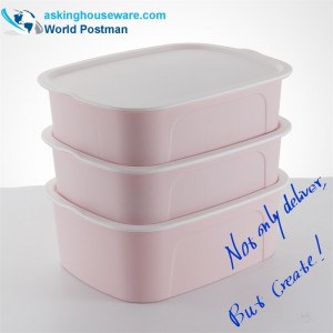 AKSB002 Conjunto de cajas de almacenamiento de ropa interior para el hogar 3 en 1