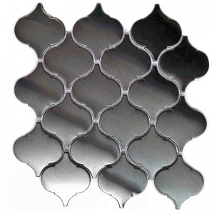 Nueva teja de mosaico de la forma de la linterna del acero inoxidable de la teja de la pared del diseño para la cocina Backsplash