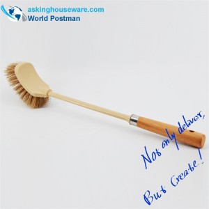 Manija de playa con cepillo de baño Akbrand con anillo de acero inoxidable