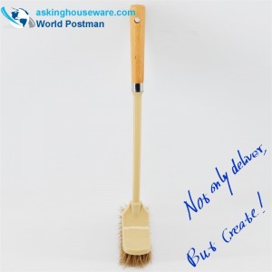 Manija de playa con cepillo de baño Akbrand con anillo de acero inoxidable