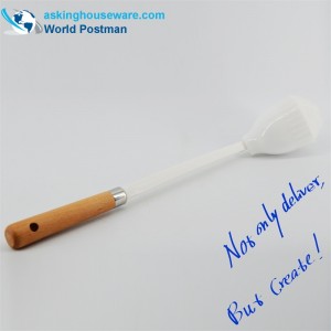 Akbrand, limpiador de inodoro suave, mango de playa con dispositivo de tazón más seco