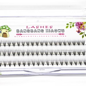 La venta caliente 10p arraigó la extensión individual de la pestaña del volumen 3d de la llamarada