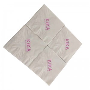 Servilleta de papel impresa logotipo de alta calidad de encargo del hotel y servilleta natural del restaurante