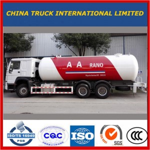 Camión de reparto de gas del LPG del camión de recarga del gas del propano del mercado de Nigeria HOWO 6X4 20cbm