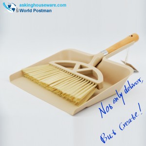 Akbrand Square Dustpan Brush Cepillo de playa Manija Escoba