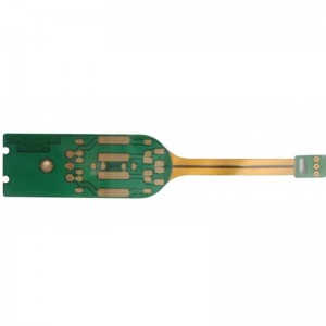 Placa de circuito de impresión de PCB rígida y flexible con tinta de máscara de soldadura verde