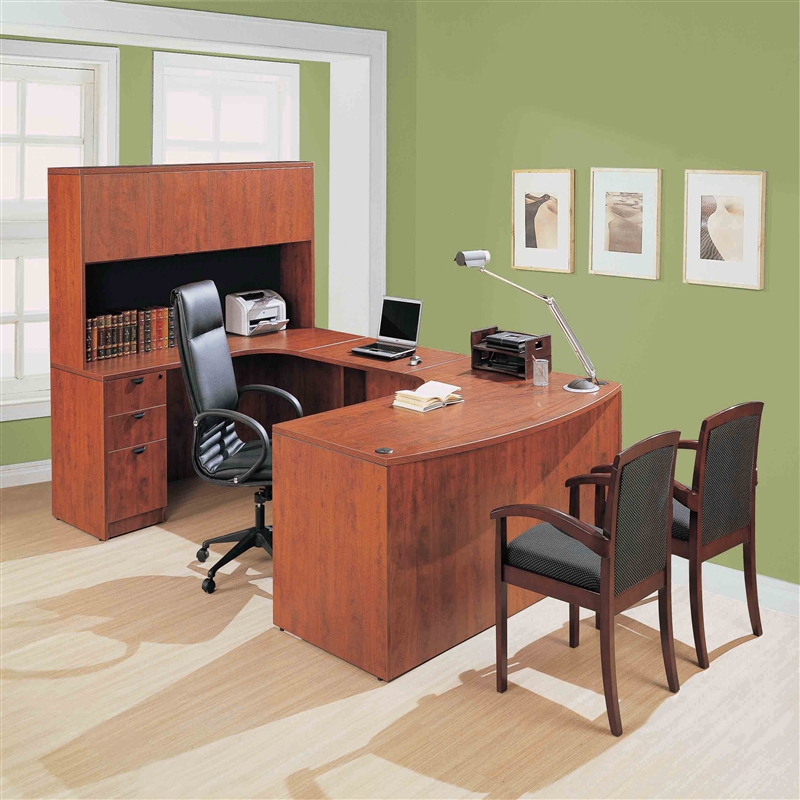 Mobiliario de oficina laminado para el mercado estadounidense. Tableros E1 con certificado CARB. Escritorios, set de U, armarios, librerías, armarios, etc.