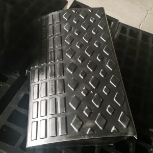 Esquina de la pendiente de goma