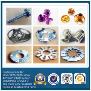 Piezas de precisión mecanizadas torneadas torneadas torneadas de precisión CNC.