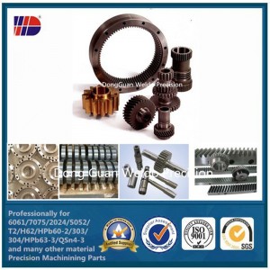 Servies de mecanizado CNC Estantes de engranajes rectos M4 con precio de fábrica