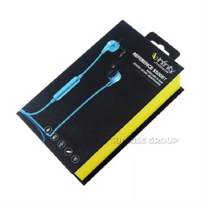 Caja magnética de empaquetado de las auriculares del cierre de los auriculares hechos a mano de papel de encargo