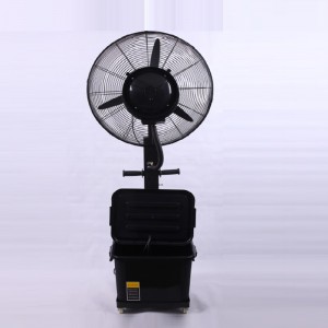 Ventilador industrial de la niebla de la fábrica del estilo de 26inch nuevo estilo recargable de la niebla del soporte soporte del agua, fan al aire libre de la niebla
