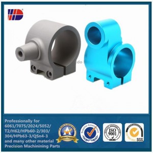 Piezas modificadas para requisitos particulares del CNC de la precisión de repuesto de la máquina con aluminio