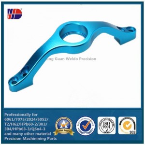 Las piezas que muelen del CNC de la precisión de repuesto de aluminio de encargo del proveedor de China con anodizan