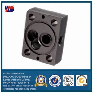 Pieza que trabaja a máquina del metal de acero de aluminio de aluminio del CNC de la alta precisión