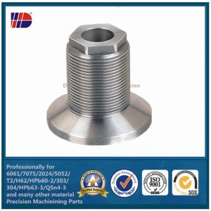 Piezas de mecanizado de torneado CNC de precisión de metal de aluminio de acero inoxidable