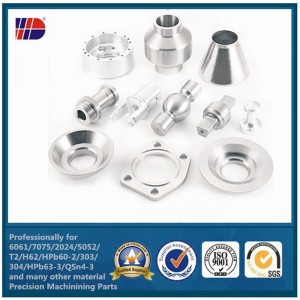 Fábrica ISO9001 Central Machinery cnc torno fresado piezas de aluminio