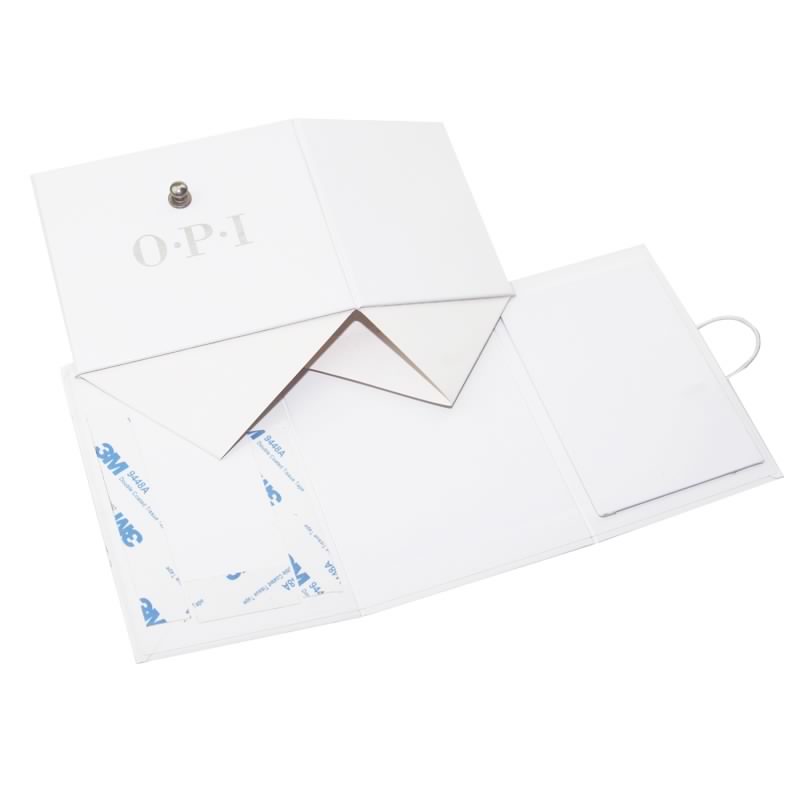 Caja de papel de empaquetado plegable de encargo de la laminación brillante del logotipo de la lámina de plata de la impresión