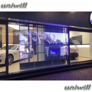 La malla de cristal transparente a todo color del fabricante de la pantalla LED / P3.91 de alta calidad del fabricante llevó la pantalla