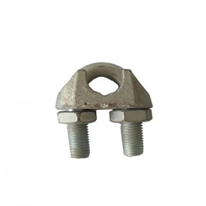 Clips de cable de alambre maleable galvanizado DIN741 / abrazaderas de cable de alambre