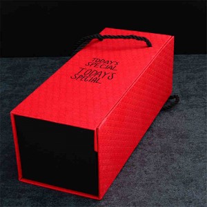 Caja de cartón mate de papel de regalo de lujo personalizado caja negra mate