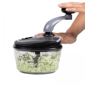 Rebanadora multifuncional de la cortadora de la mano de la ensalada y de la cortadora de la mano de la verdura negra